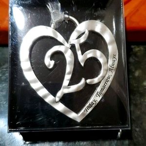 💖💖25th Anniversary Ornement with ribbon 💞💞